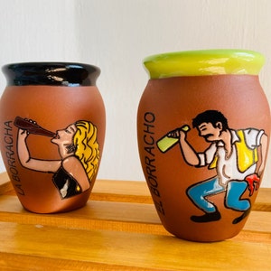 7 Mexican Lottery Cups - Copa Cantarito Clay - Copa Jarrito, MEXICAN clay !!!WHOLESALE!!