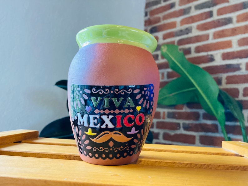 2 Mexican Lottery Cup - Cantarito Clay Cup - Jarrito Cup, MEXICAN clay !!!WHOLESALE!!