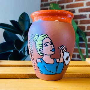1 Mexican Lottery Cup - Cantarito Clay Cup - Jarrito Cup, MEXICAN clay !!!WHOLESALE!!