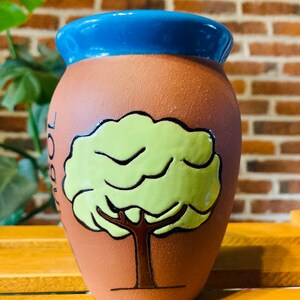 1 Mexican Lottery Cup - El arbol- Cantarito Clay Cup - Jarrito Cup, Mexican clay !!!WHOLESALE!!