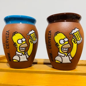1 Mexican Lottery Cup - Cantarito Cup - beer- Homero-Clay - Jarrito Cup, MEXICAN clay !!!WHOLESALE!!