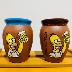 1 Mexican Lottery Cup - Cantarito Cup - beer- Homero-Clay - Jarrito Cup, MEXICAN clay !!!WHOLESALE!!