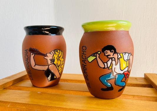 7 Mexican Lottery Cups - Copa Cantarito Clay - Copa Jarrito, MEXICAN clay !!!WHOLESALE!!