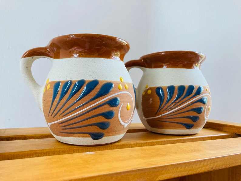 2 JARRITOS mexican clay, Mexican clay cup, MEXICAN cup HAND PAINTED !!!wholesale!!