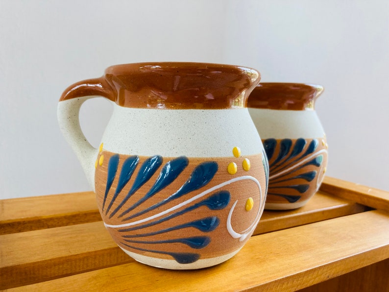 2 JARRITOS mexican clay, Mexican clay cup, MEXICAN cup HAND PAINTED !!!wholesale!!
