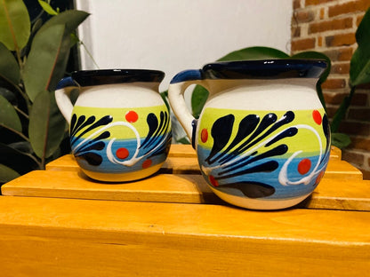 1 JARRITO mexican clay, Mexican clay cup, MEXICAN cup HAND painted !!!wholesale!!