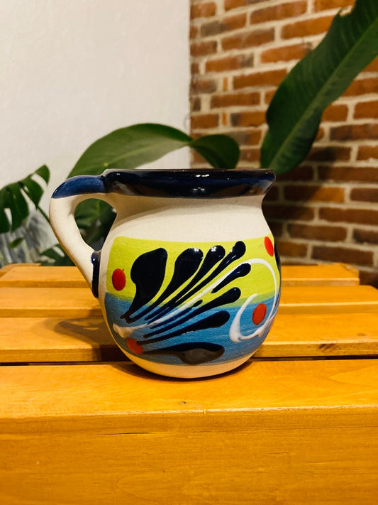 1 JARRITO mexican clay, Mexican clay cup, MEXICAN cup HAND painted !!!wholesale!!
