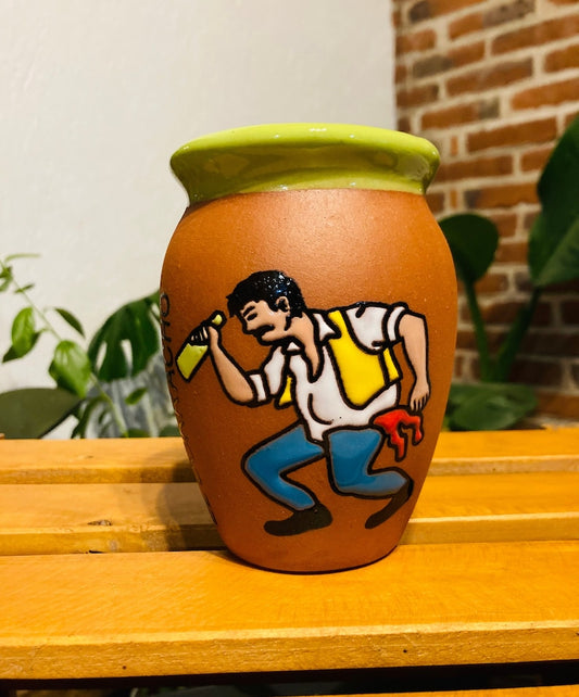 1 Mexican Lottery Cup - Cantarito Clay Cup - Jarrito Cup, MEXICAN clay !!!WHOLESALE!!