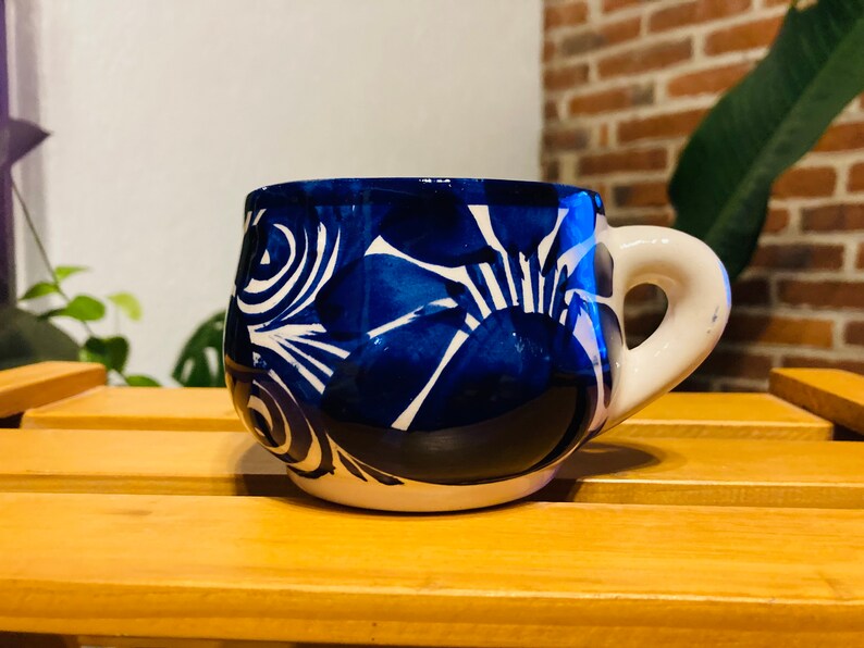 2 MEXICAN cup, HAND-painted Mexican clay cup !!!wholesale!!