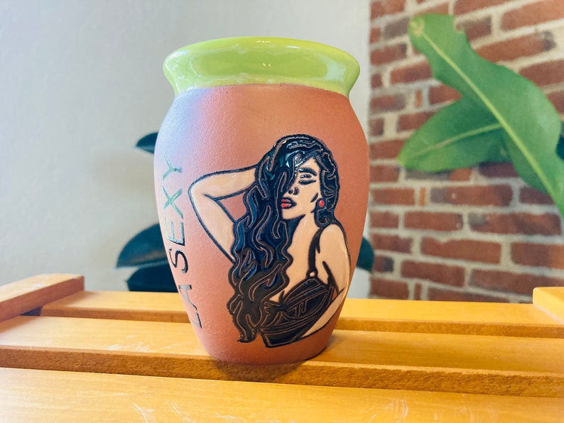 1 Mexican Lottery Cup - Cantarito Clay Cup - Jarrito Cup, MEXICAN clay !!!WHOLESALE!!