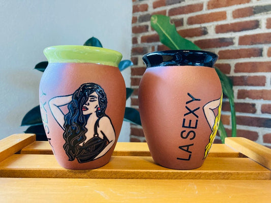 1 Mexican Lottery Cup - Cantarito Clay Cup - Jarrito Cup, MEXICAN clay !!!WHOLESALE!!
