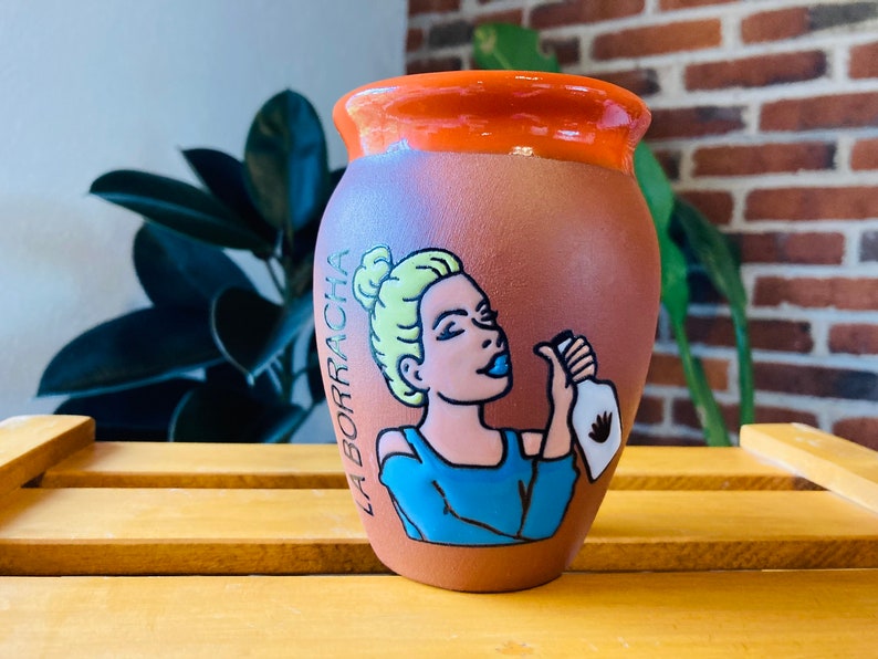 1 Mexican Lottery Cup - Cantarito Clay Cup - Jarrito Cup, MEXICAN clay !!!WHOLESALE!!