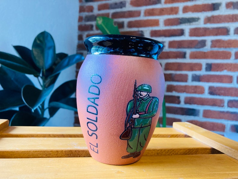 1 Mexican Lottery Cup - Cantarito Clay Cup - Jarrito Cup, MEXICAN clay !!!WHOLESALE!!