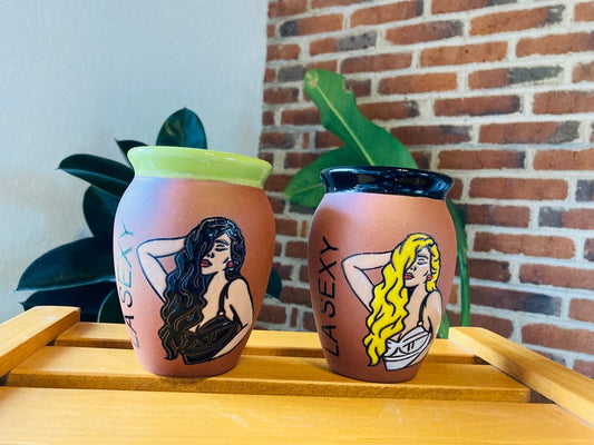 1 Mexican Lottery Cup - Cantarito Clay Cup - Jarrito Cup, MEXICAN clay !!!WHOLESALE!!