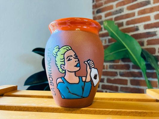 1 Mexican Lottery Cup - Cantarito Clay Cup - Jarrito Cup, MEXICAN clay !!!WHOLESALE!!