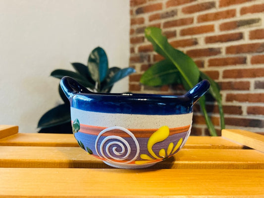 1 Casserole, pot, SALSERA .mexican clay, Mexican casserole, MEXICAN cup HAND painted !!!wholesale!!