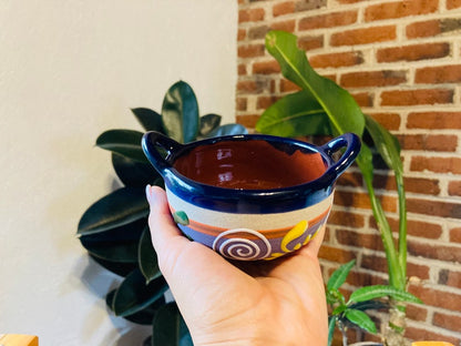 1 Casserole, pot, SALSERA .mexican clay, Mexican casserole, MEXICAN cup HAND painted !!!wholesale!!