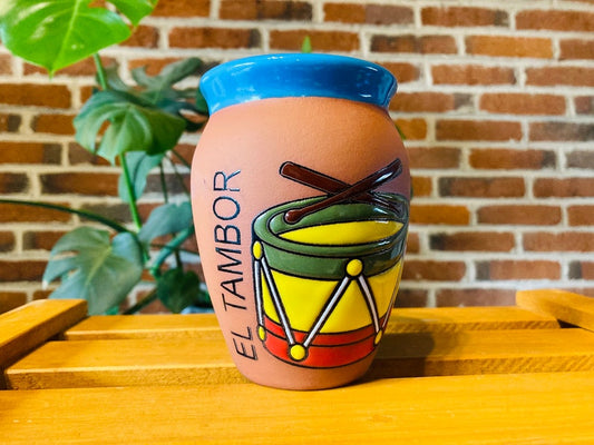 1 Mexican Lottery Cup - The drum- Cantarito Clay Cup - Jarrito Cup, Mexican clay !!!WHOLESALE!!