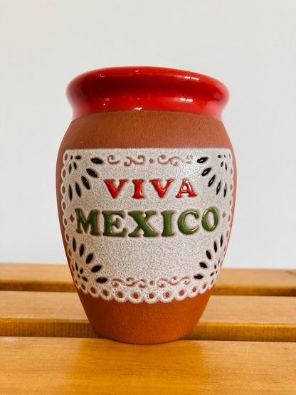 1 Mexican Lottery Cup - Cantarito Clay Cup - Jarrito Cup, long live Mexico, MEXICAN clay !!!WHOLESALE!!