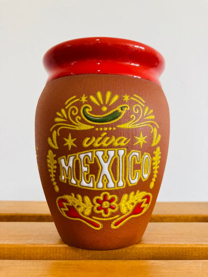 1 Mexican Lottery Cup - Cantarito Clay Cup - Jarrito Cup, long live Mexico, MEXICAN clay !!!WHOLESALE!!