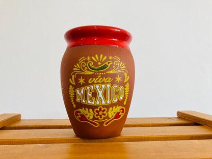 1 Mexican Lottery Cup - Cantarito Clay Cup - Jarrito Cup, long live Mexico, MEXICAN clay !!!WHOLESALE!!