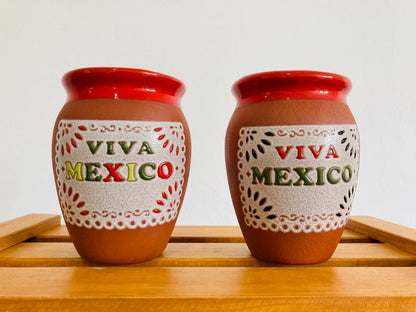 1 Mexican Lottery Cup - Cantarito Clay Cup - Jarrito Cup, long live Mexico, MEXICAN clay !!!WHOLESALE!!