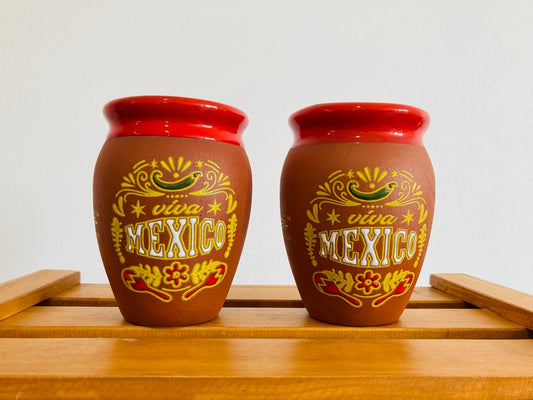 1 Mexican Lottery Cup - Cantarito Clay Cup - Jarrito Cup, long live Mexico, MEXICAN clay !!!WHOLESALE!!