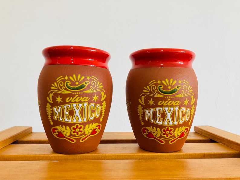 1 Mexican Lottery Cup - Cantarito Clay Cup - Jarrito Cup, long live Mexico, MEXICAN clay !!!WHOLESALE!!