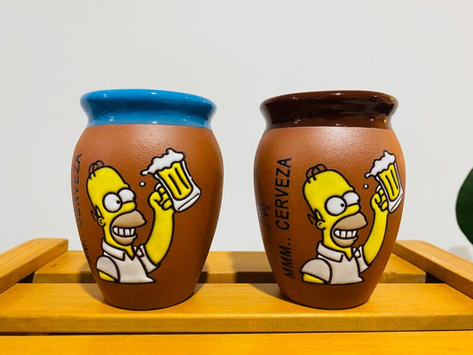 1 Mexican Lottery Cup - Cantarito Cup - beer- Homero-Clay - Jarrito Cup, MEXICAN clay !!!WHOLESALE!!