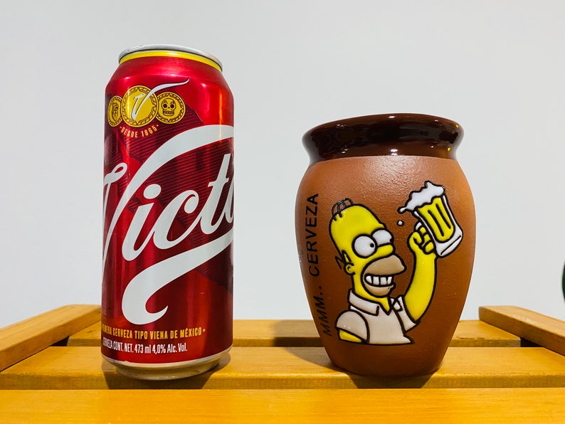 1 Mexican Lottery Cup - Cantarito Cup - beer- Homero-Clay - Jarrito Cup, MEXICAN clay !!!WHOLESALE!!