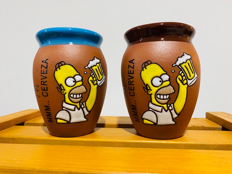 1 Mexican Lottery Cup - Cantarito Cup - beer- Homero-Clay - Jarrito Cup, MEXICAN clay !!!WHOLESALE!!
